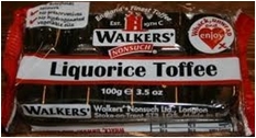 WALKER'S - ANDY PK TRAY LICORICE TOFFEE